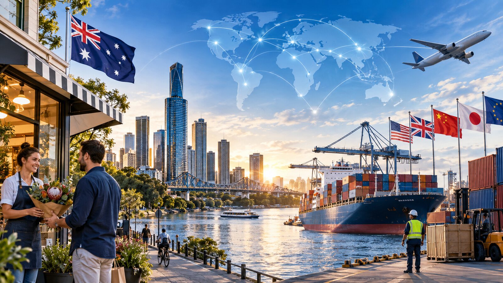 Local and worldwide business reach