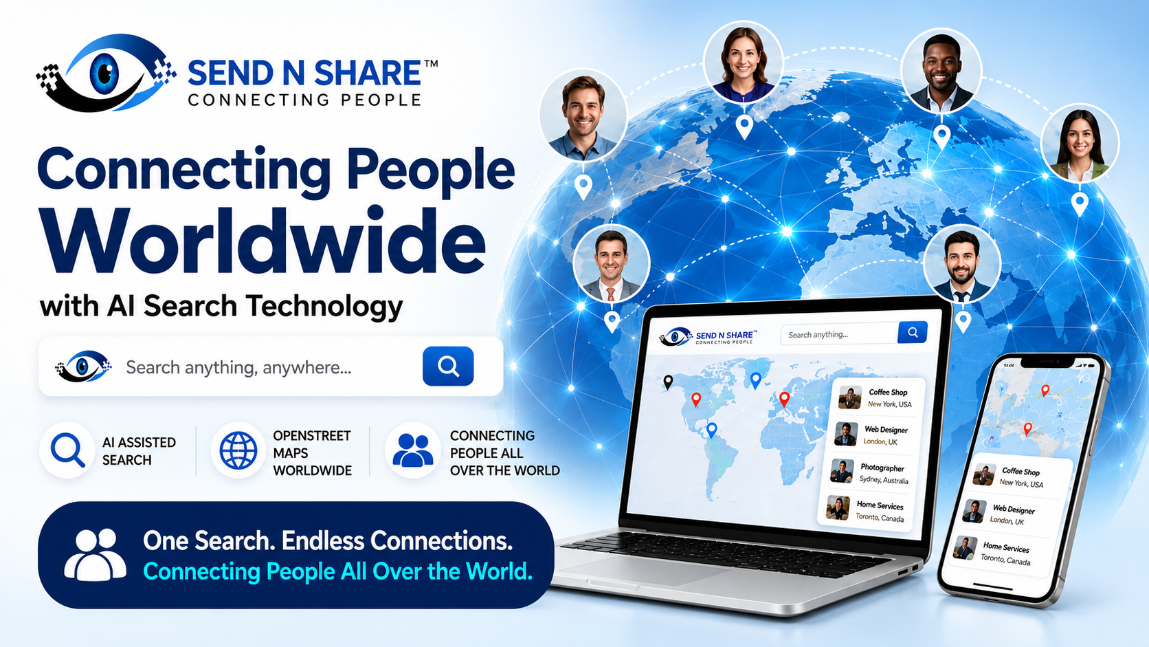 Send N Share how it works banner